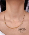 Designer Daily Wear AD Dimond Golden Dokiya 2 Mangalsutra Wholesale Price In Surat
